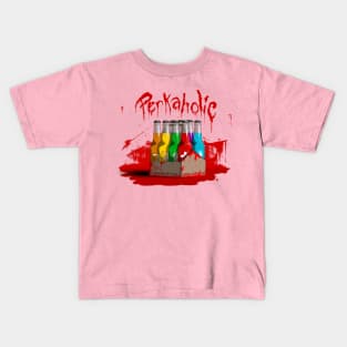 Zombie 8-Pack Bloodied Perkaholic on Hot Pink Kids T-Shirt